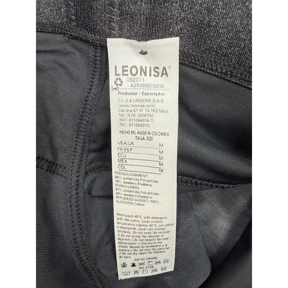 NWT Leonisa black butt lifter shaper shorts Sz S (size is M but runs too small)